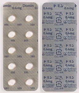 包装形態1 : ドミン錠0.4（製造・販売中止）※経過措置期間：2022年3月末迄